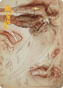 Platinum Angel Art Card (Gold-Stamped Signature) 71 card from Art Series: The Brothers' War