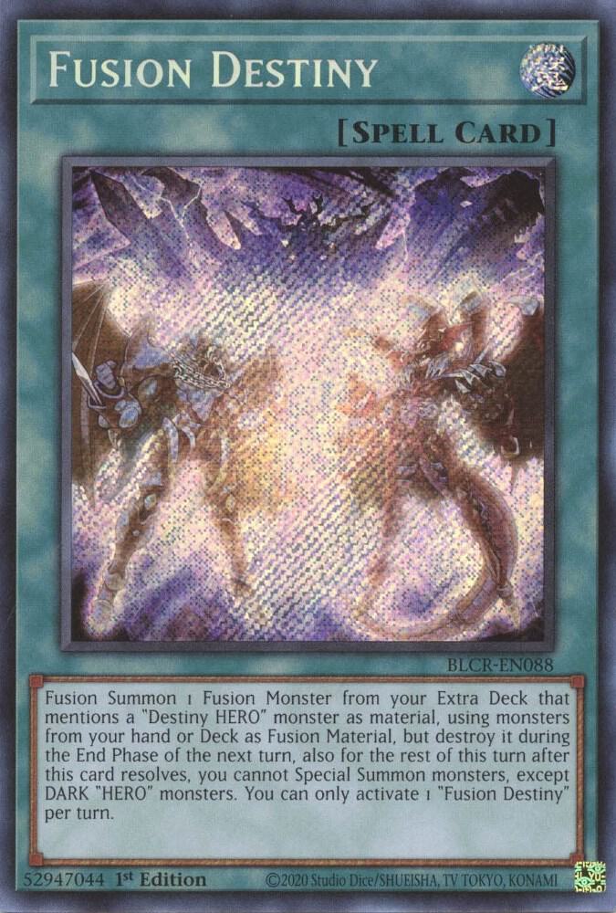 Fusion Destiny BLCR-EN088 card from Battles of Legend: Crystal Revenge