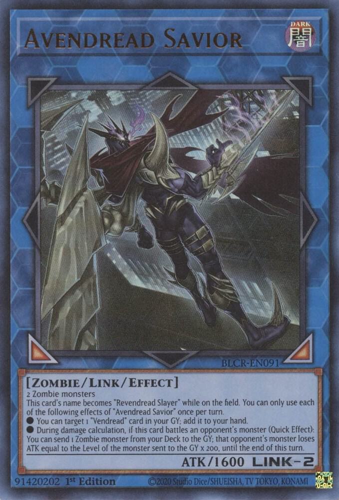 Avendread Savior BLCR-EN091 card from Battles of Legend: Crystal Revenge