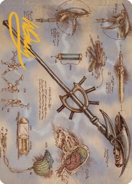 Staff of Domination Art Card (Gold-Stamped Signature) 79 card from Art Series: The Brothers' War