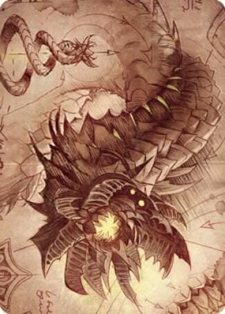 Wurmcoil Engine Art Card 81 card from Art Series: The Brothers' War