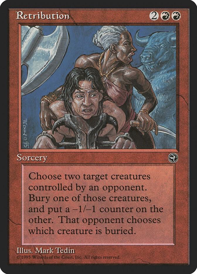 Retribution card from Homelands