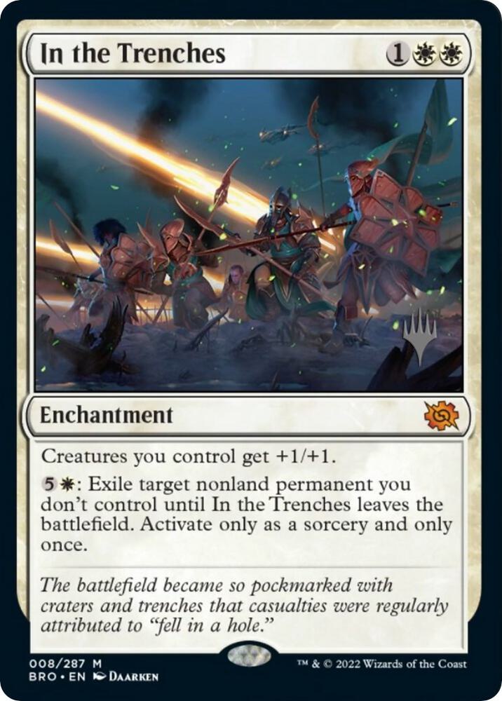 In the Trenches 8 card from Promo Pack: The Brothers' War