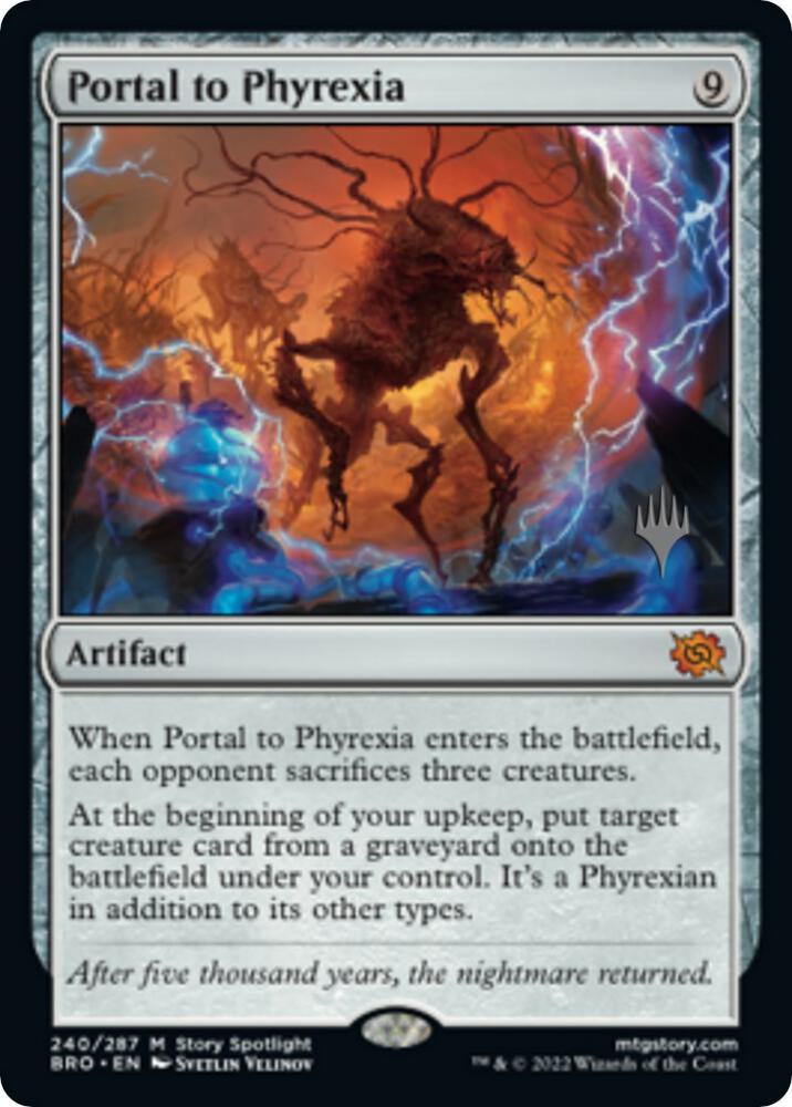 Portal to Phyrexia 240 card from Promo Pack: The Brothers' War