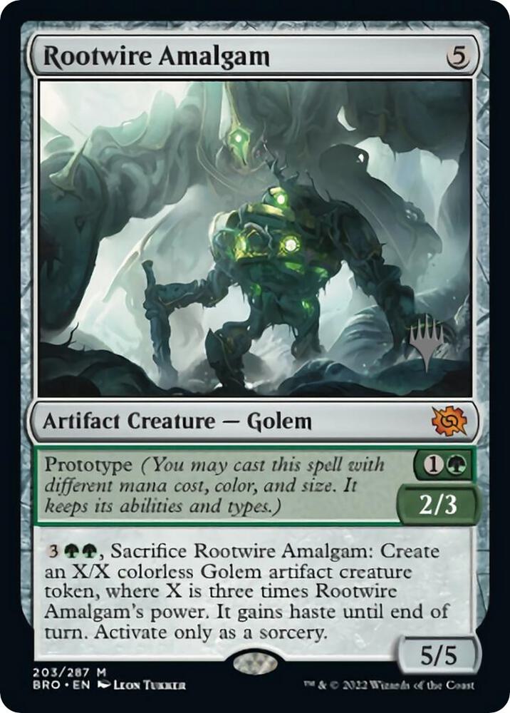 Rootwire Amalgam 203 card from Promo Pack: The Brothers' War