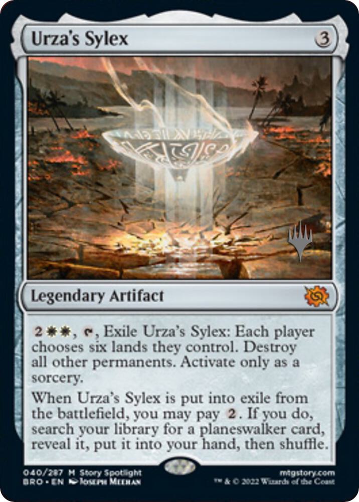 Urza's Sylex 40 card from Promo Pack: The Brothers' War