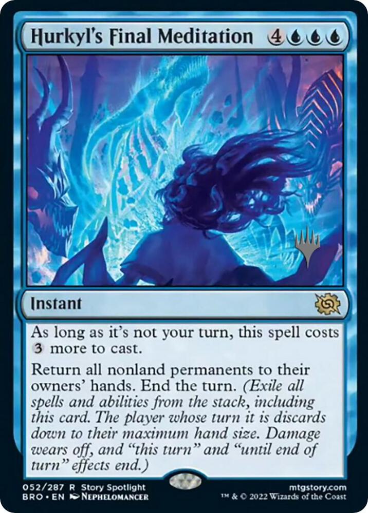 Hurkyl's Final Meditation 52 card from Promo Pack: The Brothers' War