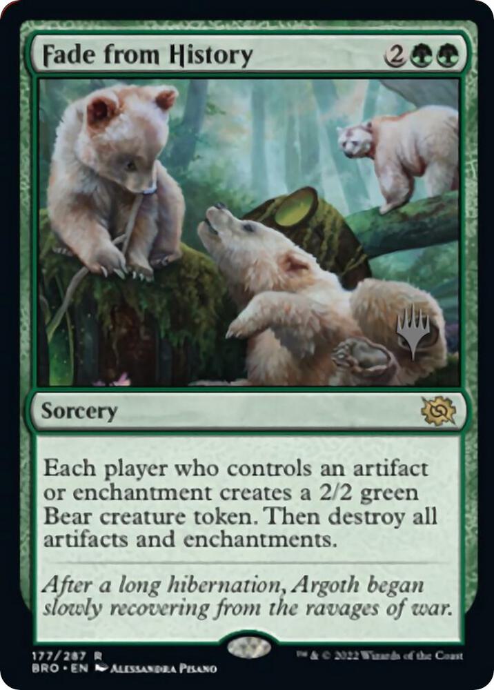 Fade from History 177 card from Promo Pack: The Brothers' War