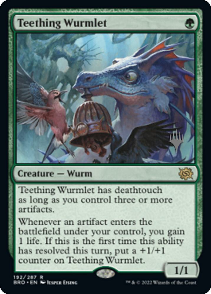 Teething Wurmlet 192 card from Promo Pack: The Brothers' War
