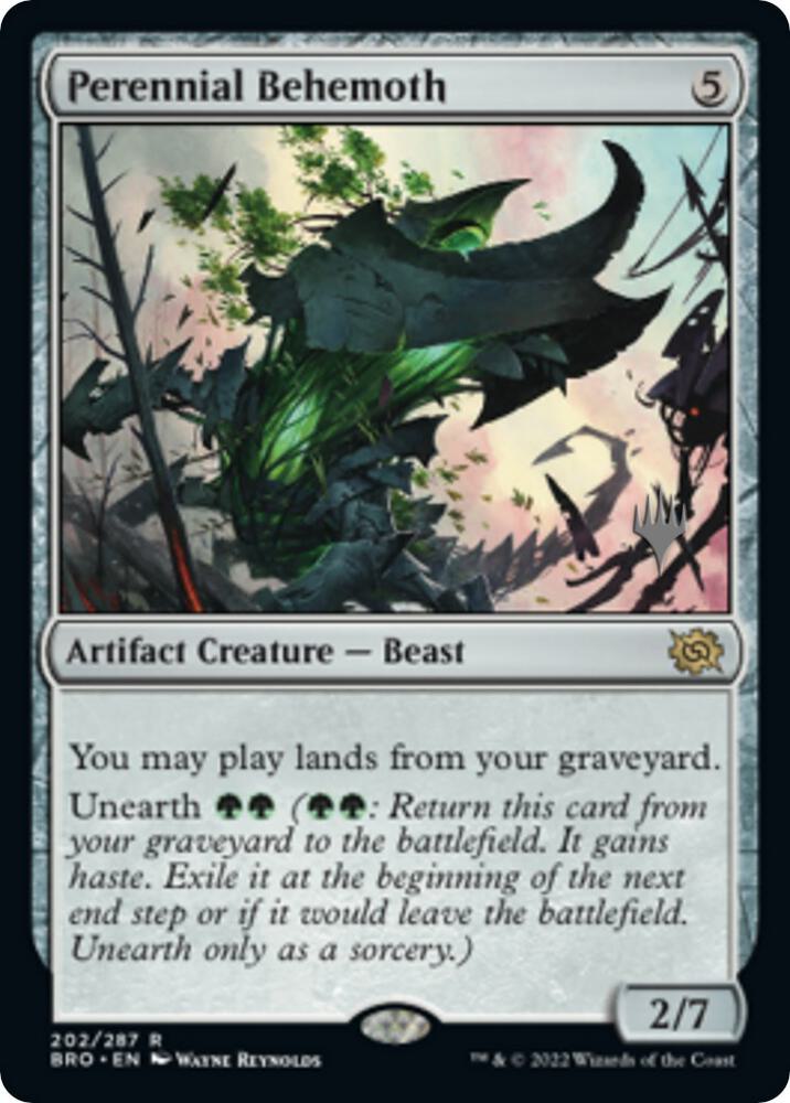 Perennial Behemoth 202 card from Promo Pack: The Brothers' War