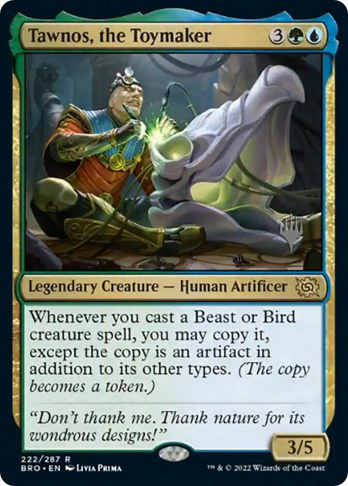 Tawnos, the Toymaker 222 card from Promo Pack: The Brothers' War