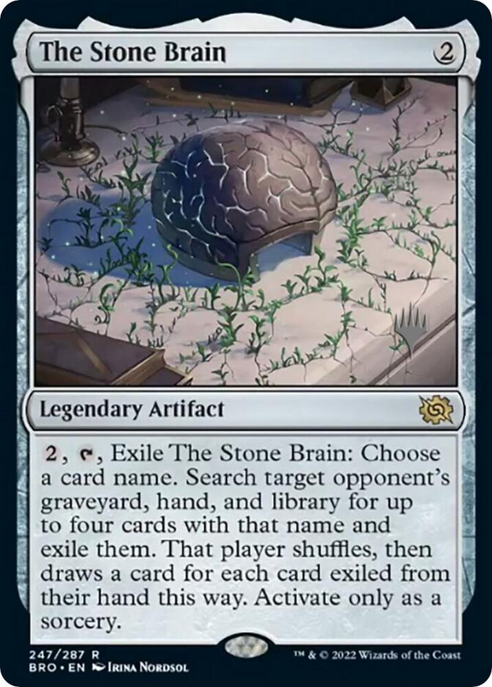 The Stone Brain 247 card from Promo Pack: The Brothers' War