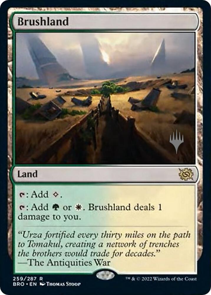 Brushland 259 card from Promo Pack: The Brothers' War