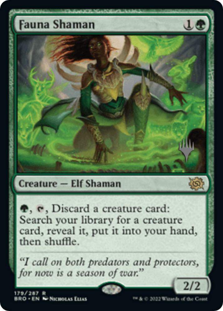Fauna Shaman 179 card from Promo Pack: The Brothers' War