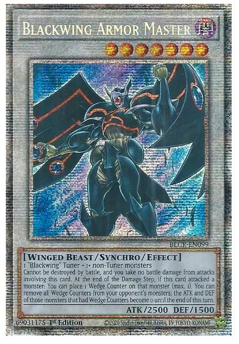 Blackwing Armor Master (Starlight Rare) BLCR-EN099 card from Battles of Legend: Crystal Revenge