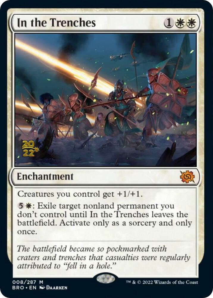 In the Trenches 8 card from Prerelease Cards