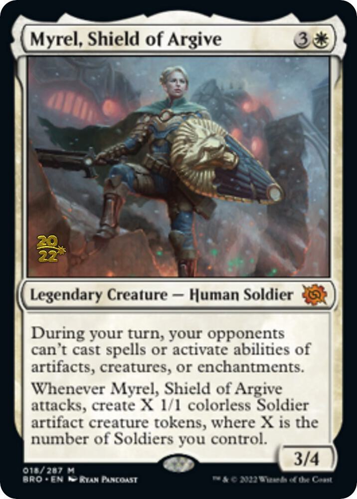 Myrel, Shield of Argive 18 card from Prerelease Cards