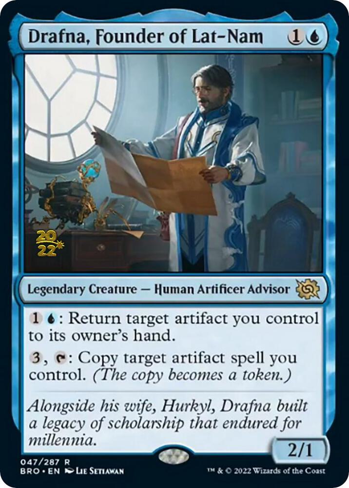 Drafna, Founder of Lat-Nam 47 card from Prerelease Cards