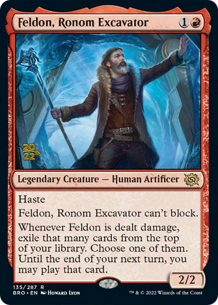Feldon, Ronom Excavator 135 card from Prerelease Cards