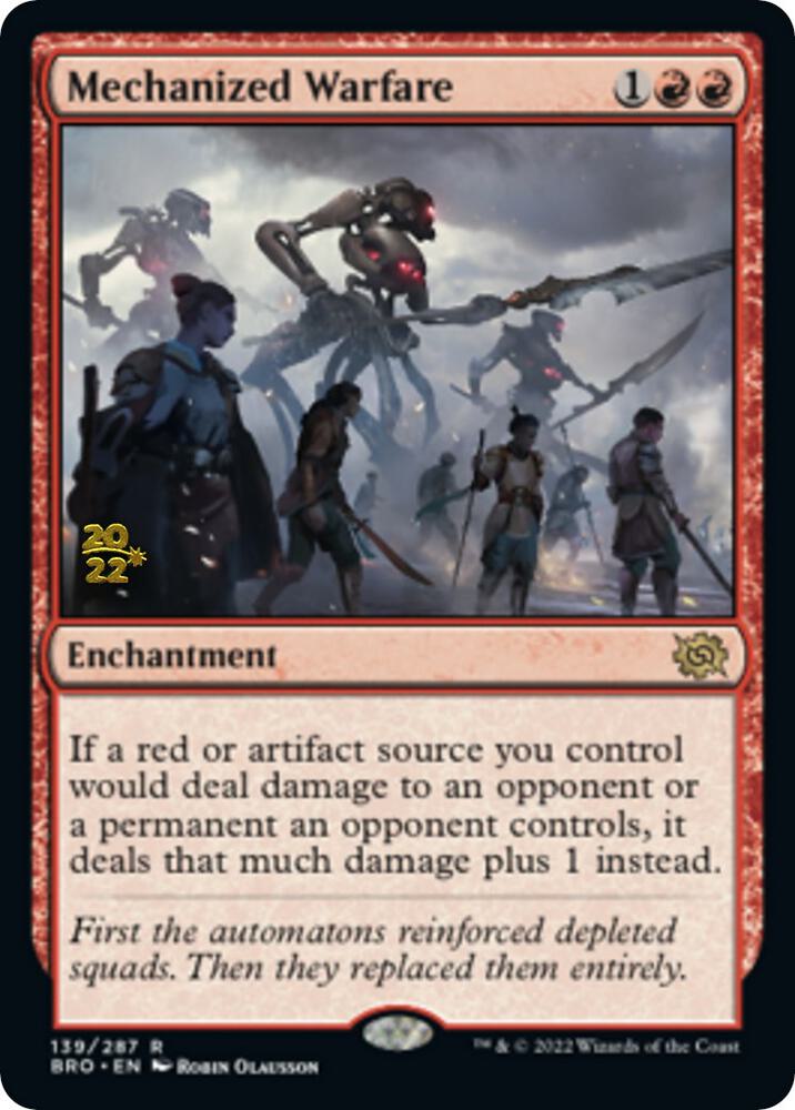 Mechanized Warfare 139 card from Prerelease Cards