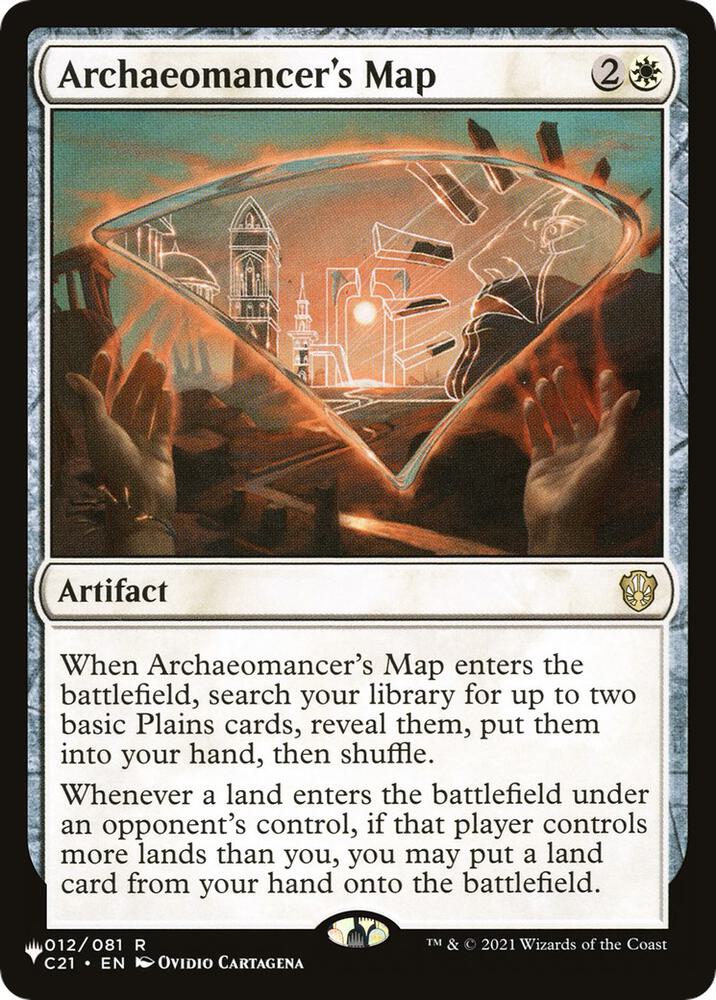 Archaeomancer's Map 012/081 card from The List Reprints