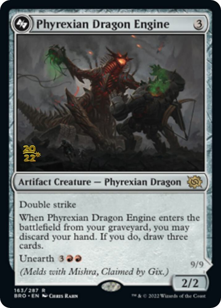 Phyrexian Dragon Engine 163 card from Prerelease Cards