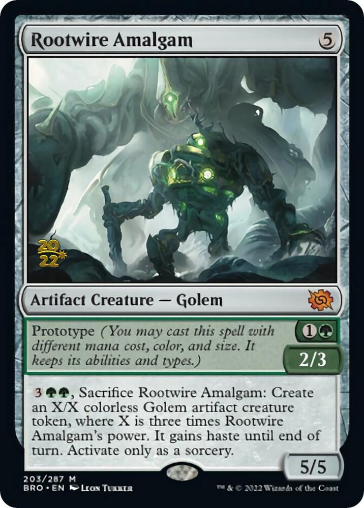 Rootwire Amalgam 203 card from Prerelease Cards