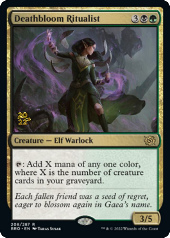 Deathbloom Ritualist 208 card from Prerelease Cards