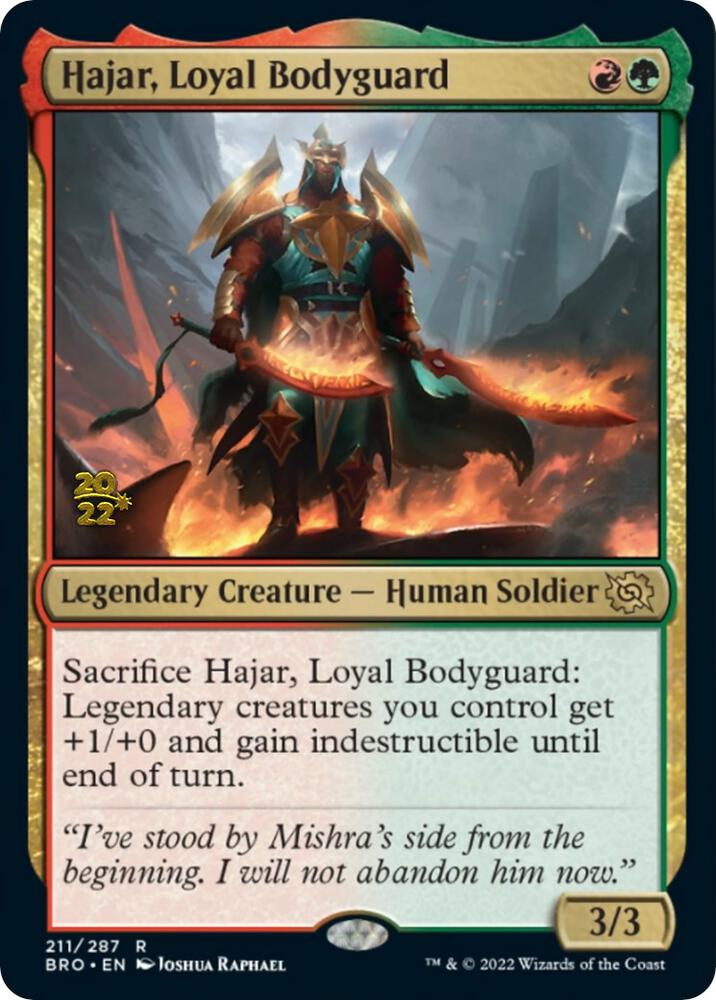 Hajar, Loyal Bodyguard 211 card from Prerelease Cards
