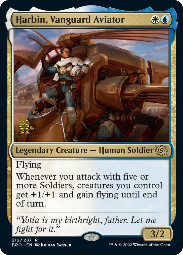 Harbin, Vanguard Aviator 212 card from Prerelease Cards