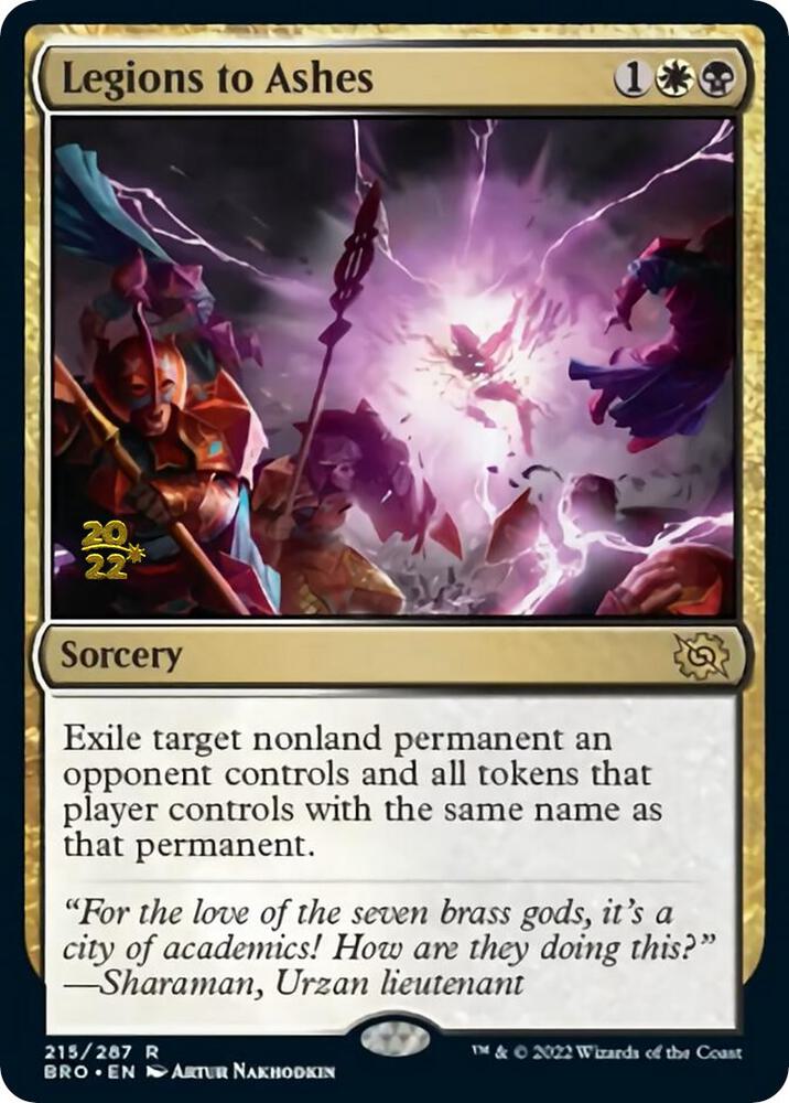 Legions to Ashes 215 card from Prerelease Cards