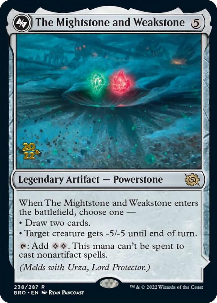The Mightstone and Weakstone 238 card from Prerelease Cards