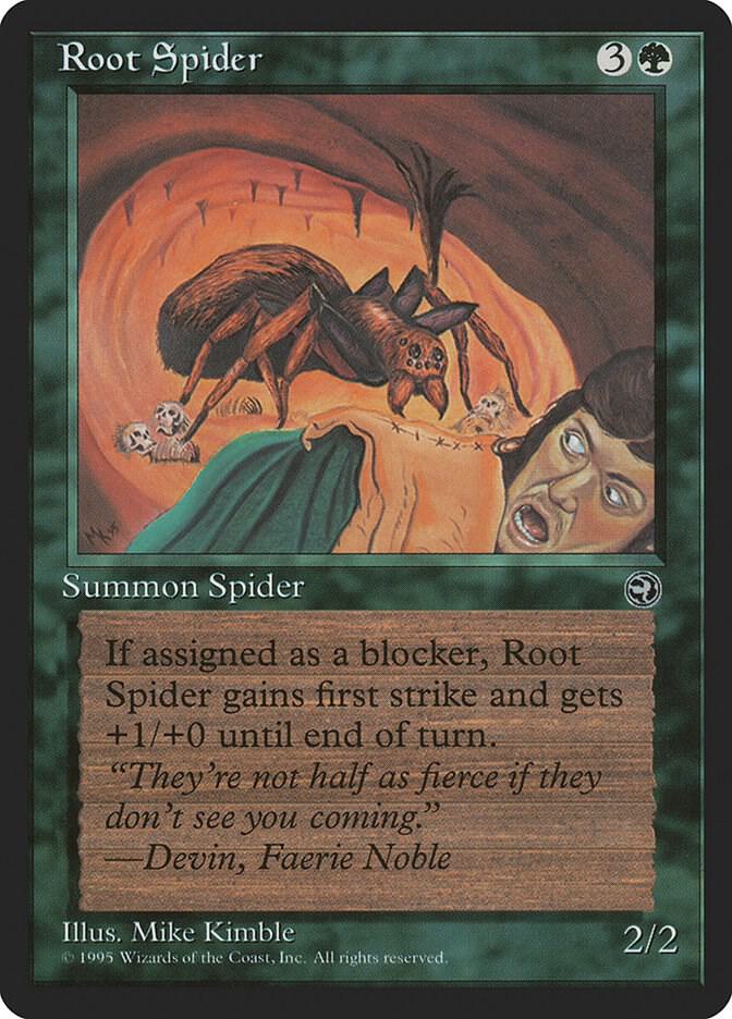Root Spider card from Homelands