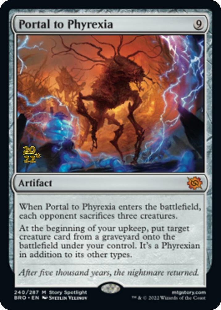 Portal to Phyrexia 240 card from Prerelease Cards