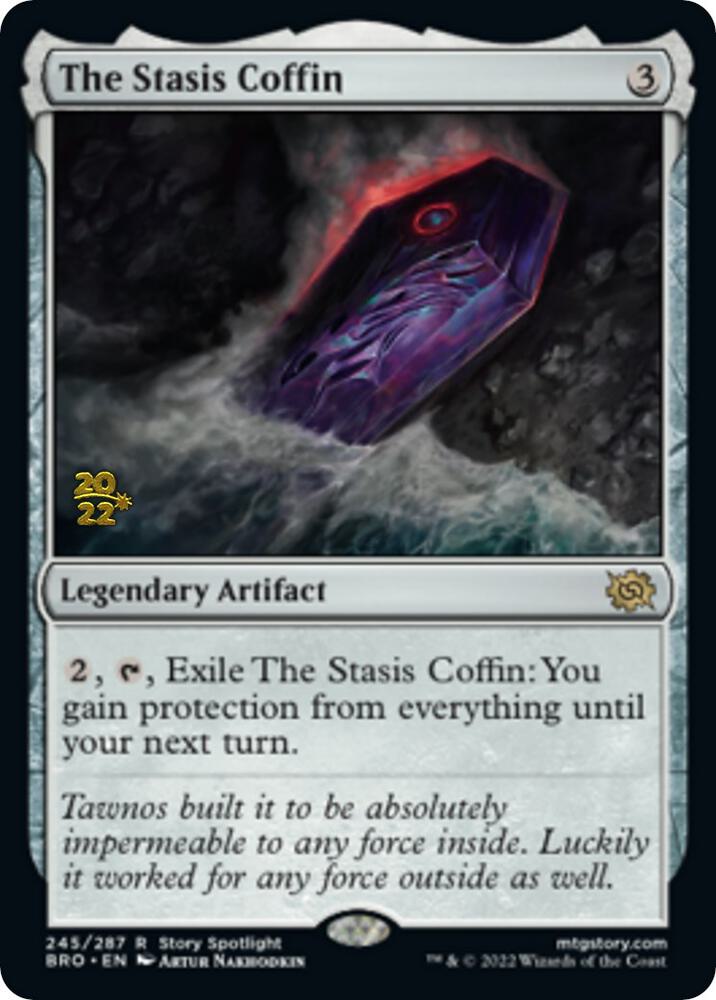 The Stasis Coffin 245 card from Prerelease Cards