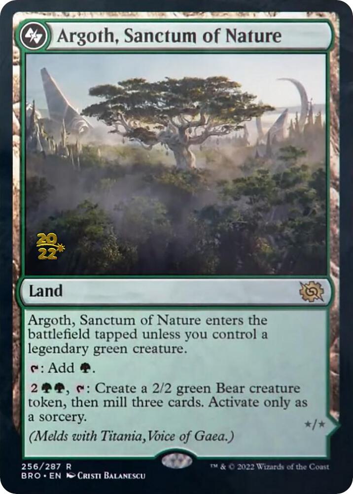 Argoth, Sanctum of Nature 256 card from Prerelease Cards