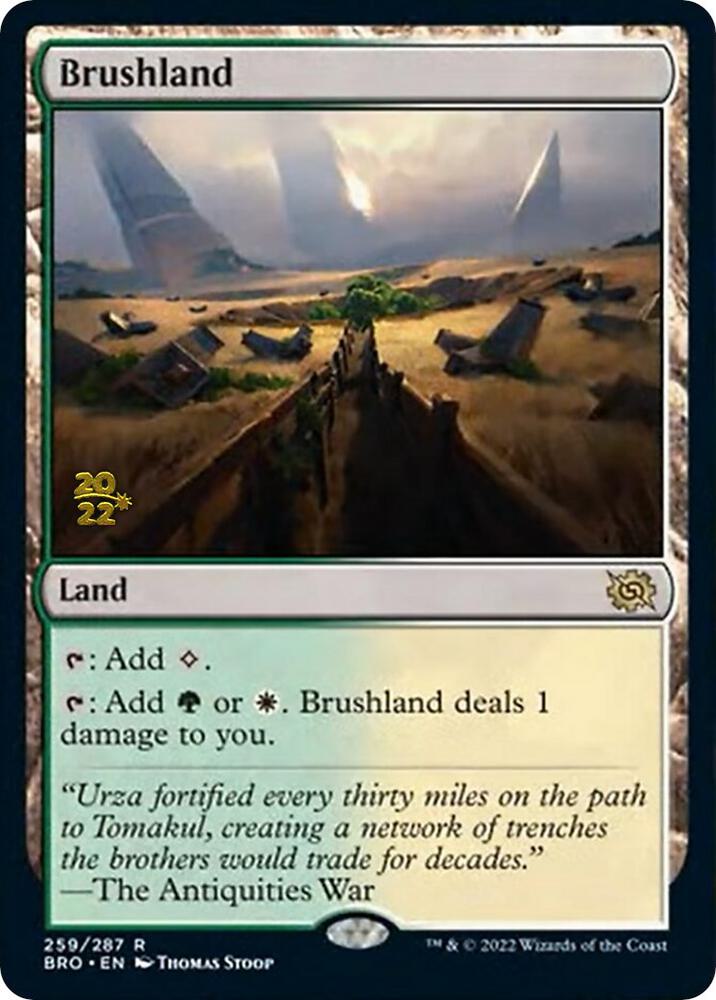 Brushland 259 card from Prerelease Cards