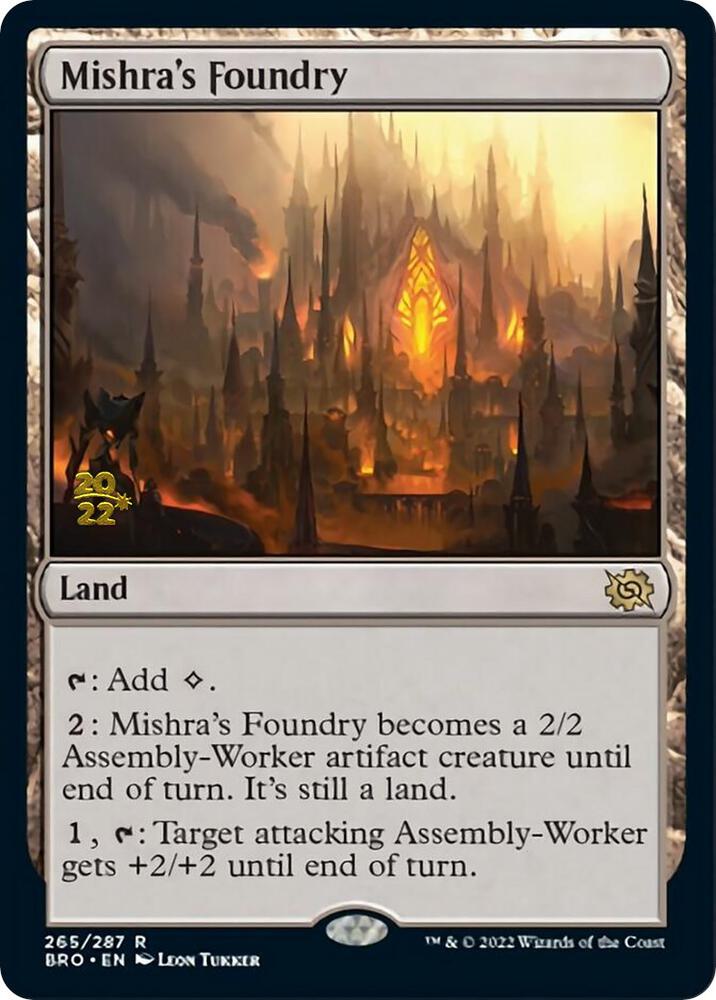 Mishra's Foundry 265 card from Prerelease Cards