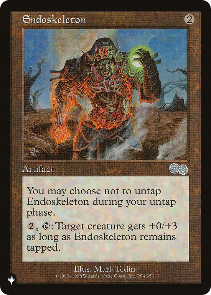 Endoskeleton 294/350 card from The List Reprints