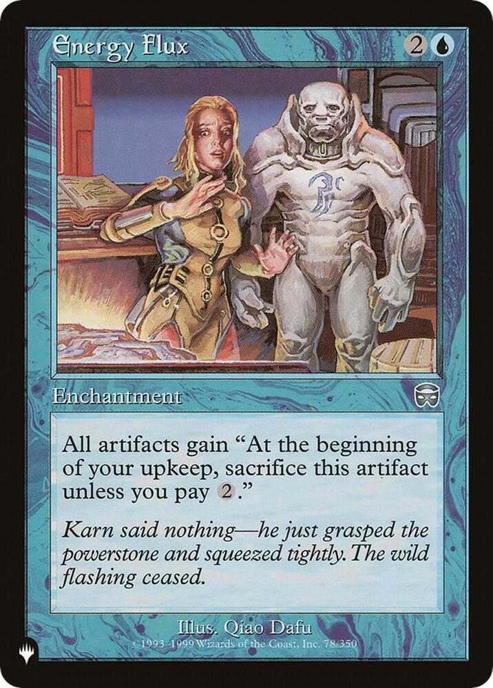 Energy Flux 78/350 card from The List Reprints