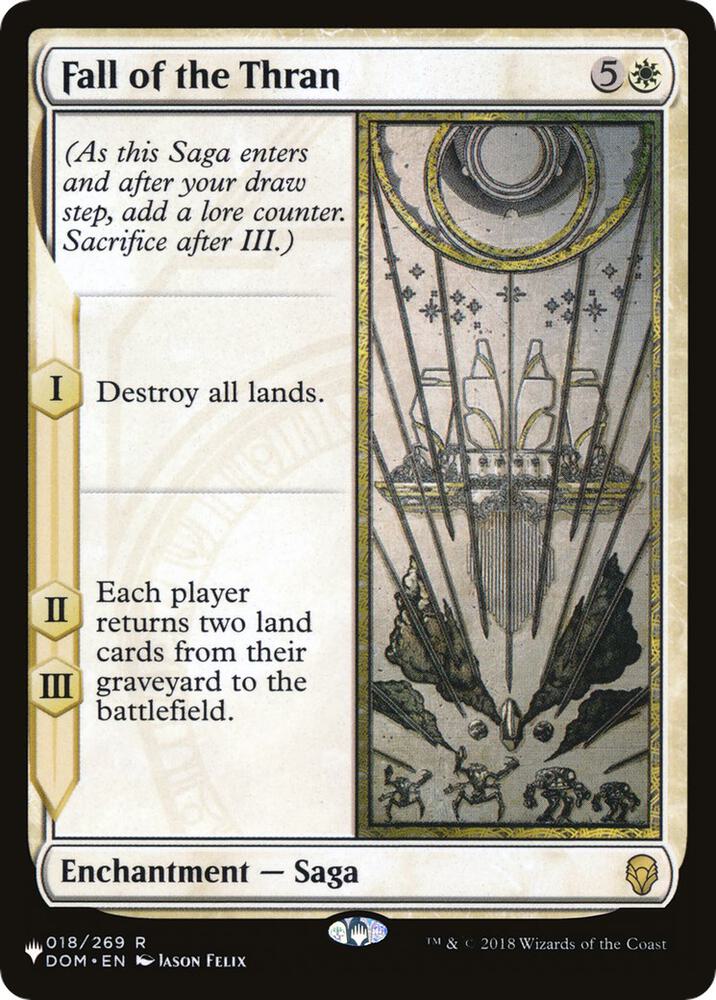 Fall of the Thran 018/269 card from The List Reprints