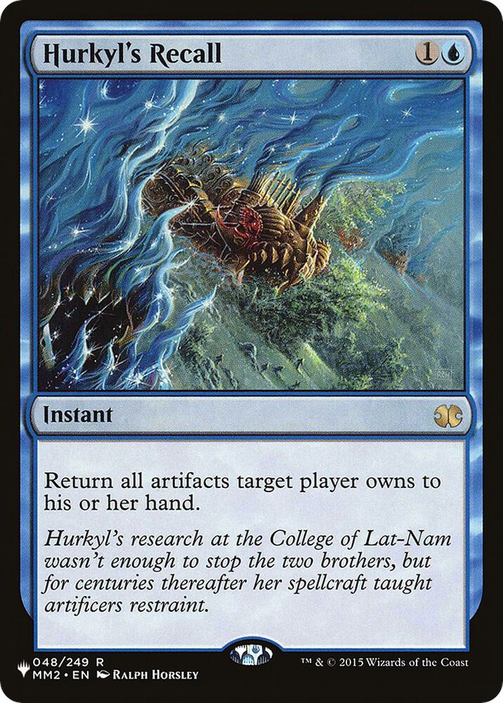 Hurkyl's Recall 048/249 card from The List Reprints
