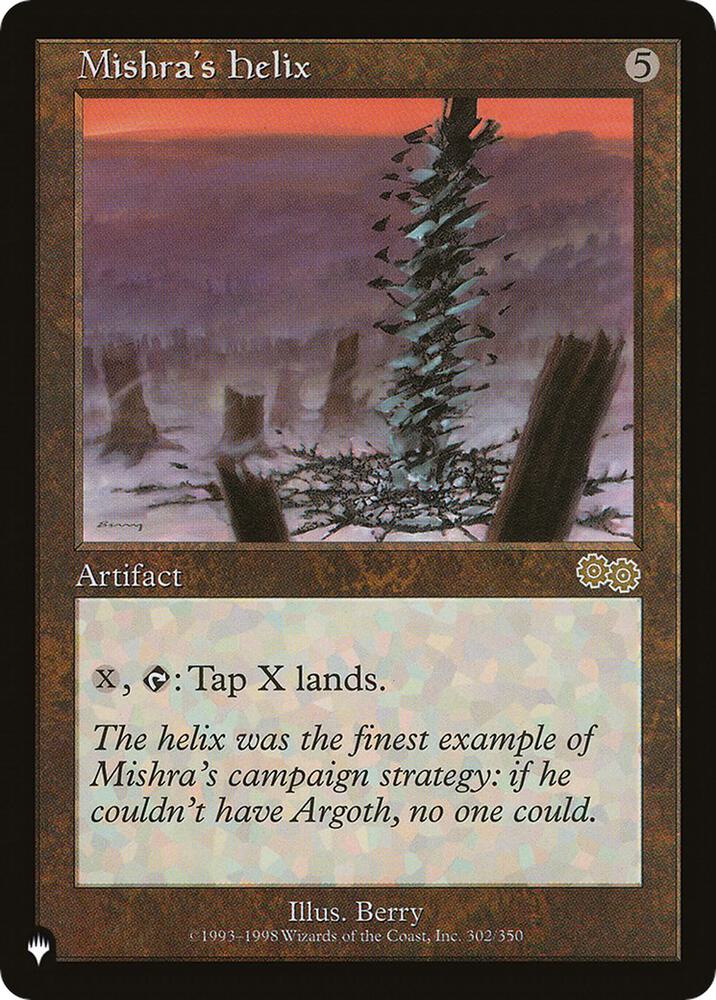 Mishra's Helix 302/350 card from The List Reprints