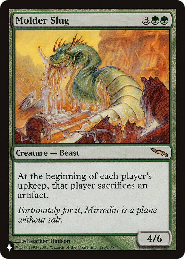 Molder Slug 125/306 card from The List Reprints