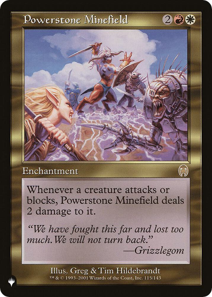 Powerstone Minefield 115/143 card from The List Reprints