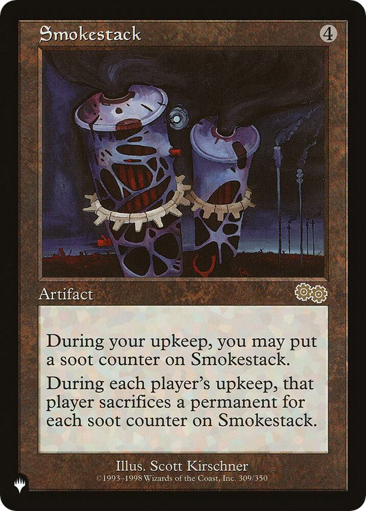 Smokestack 309/350 card from The List Reprints