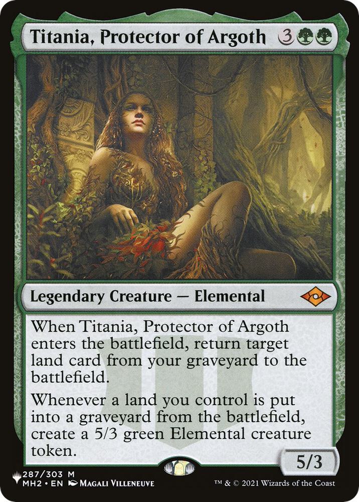 Titania, Protector of Argoth 287/303 card from The List Reprints