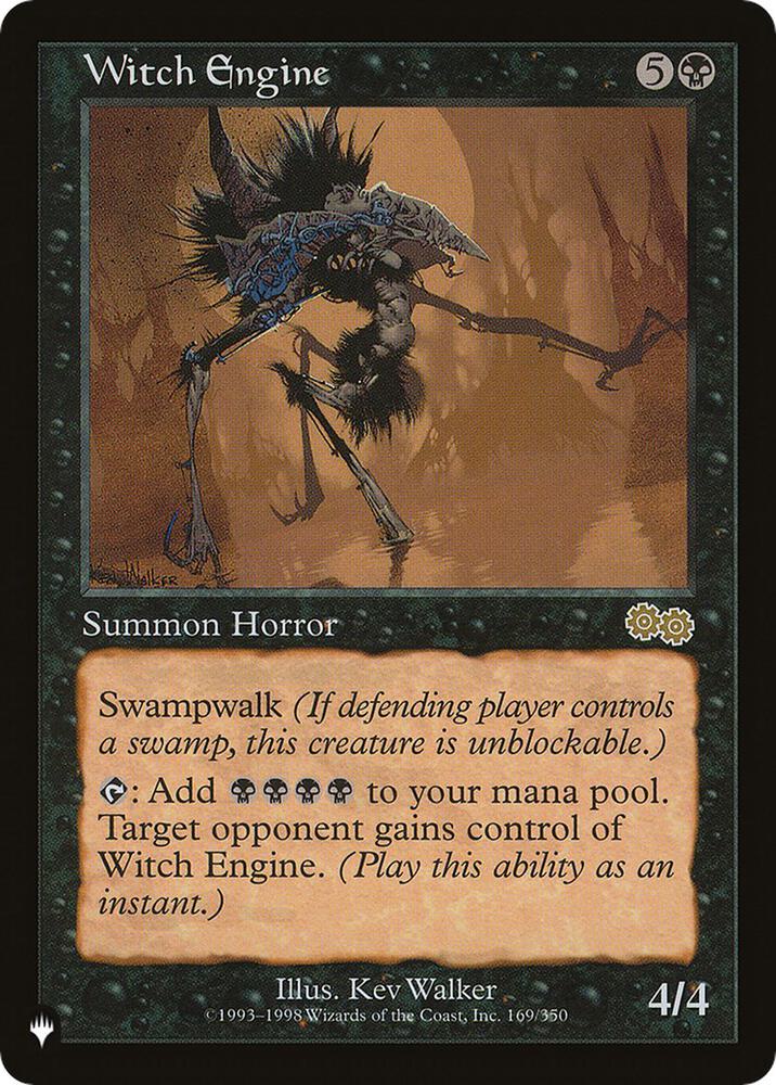 Witch Engine 169/350 card from The List Reprints