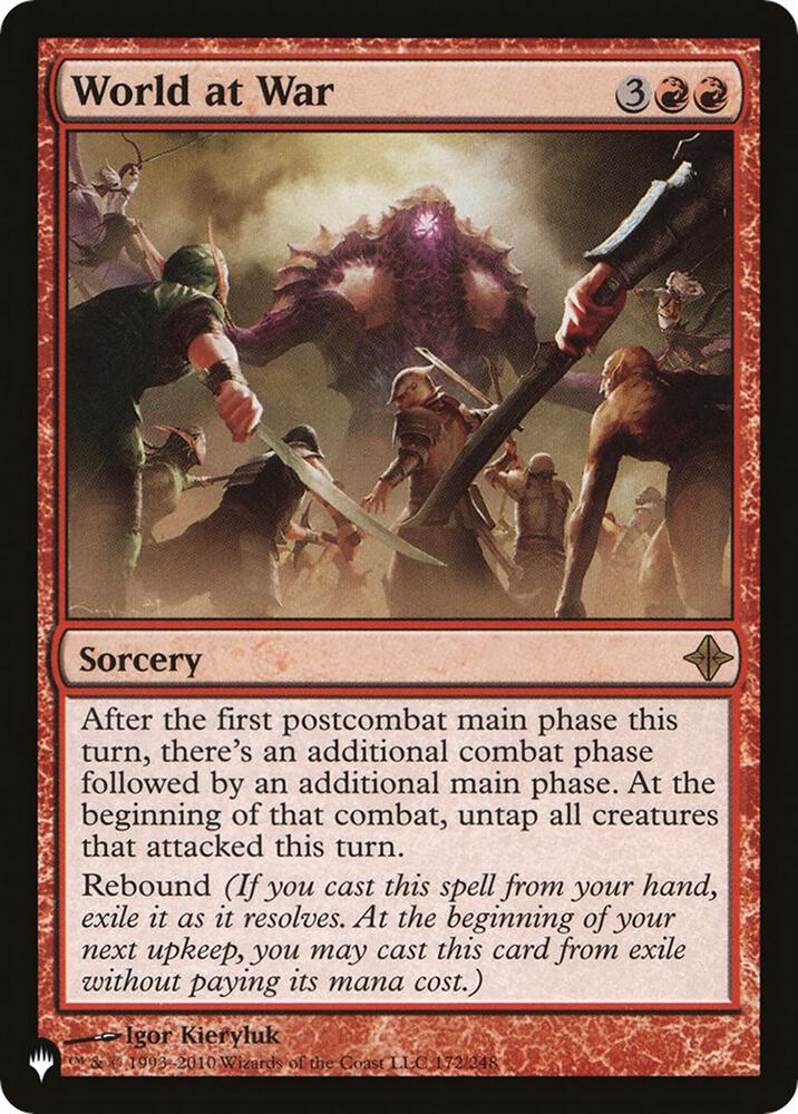 World at War 172/248 card from The List Reprints