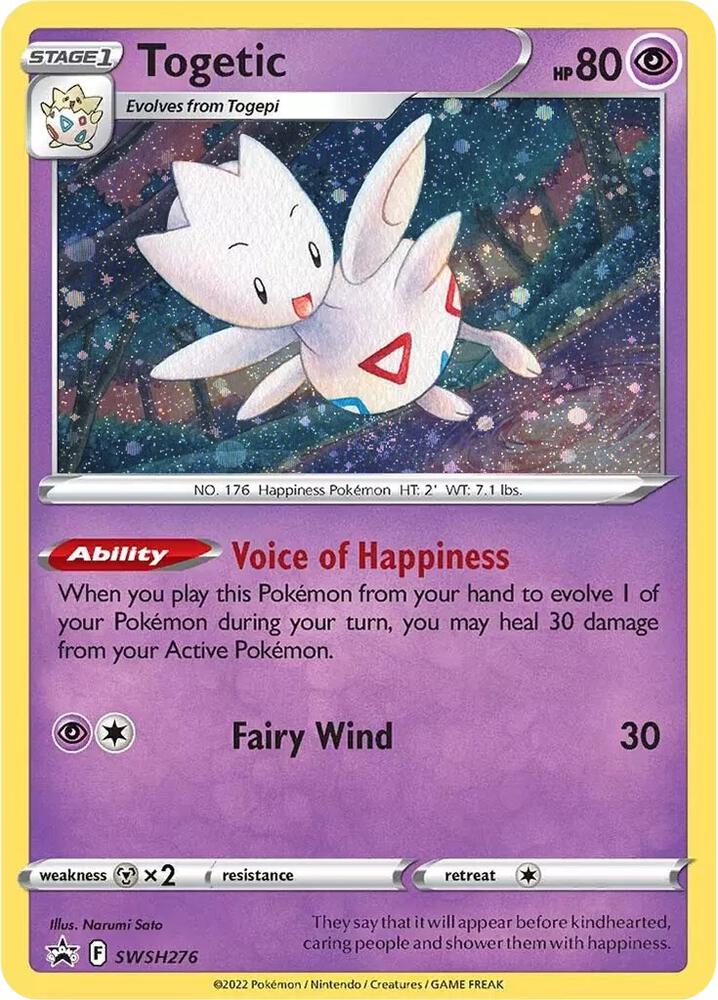 Togetic SWSH276 card from SWSH: Sword & Shield Promo Cards